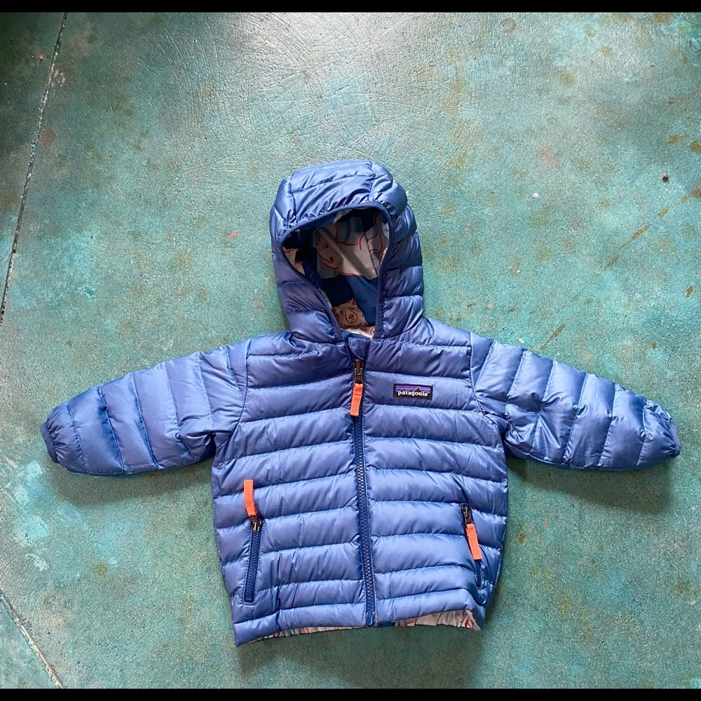 Patagonia reversible down hoodie